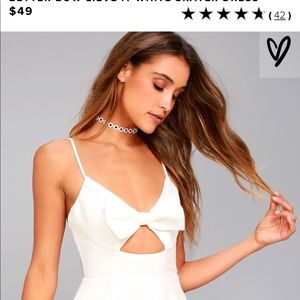 Lulus white skater dress
